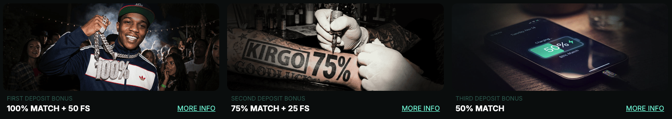 Kirgo casino welcome bonuses